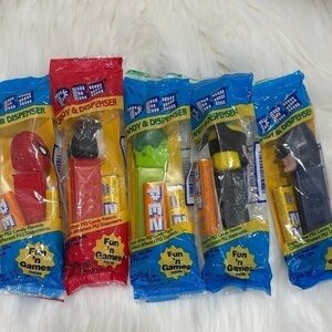 NEW RARE COLLECTIBLE PEZ Simpson peanuts Spider-Man Wonder Woman lot